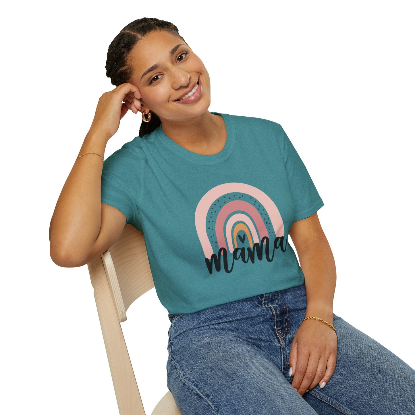 Mama Rainbow Unisex Softstyle T-Shirt