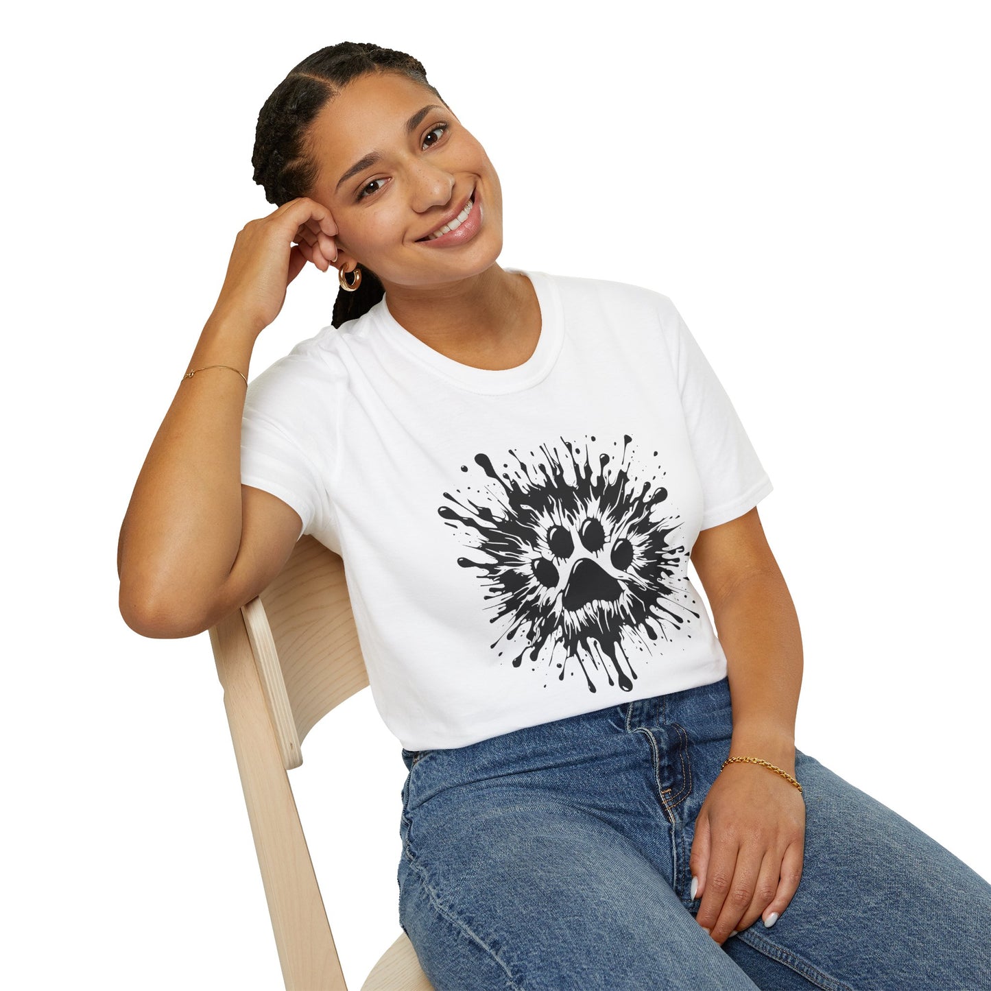 Paw Print Splat T Shirt