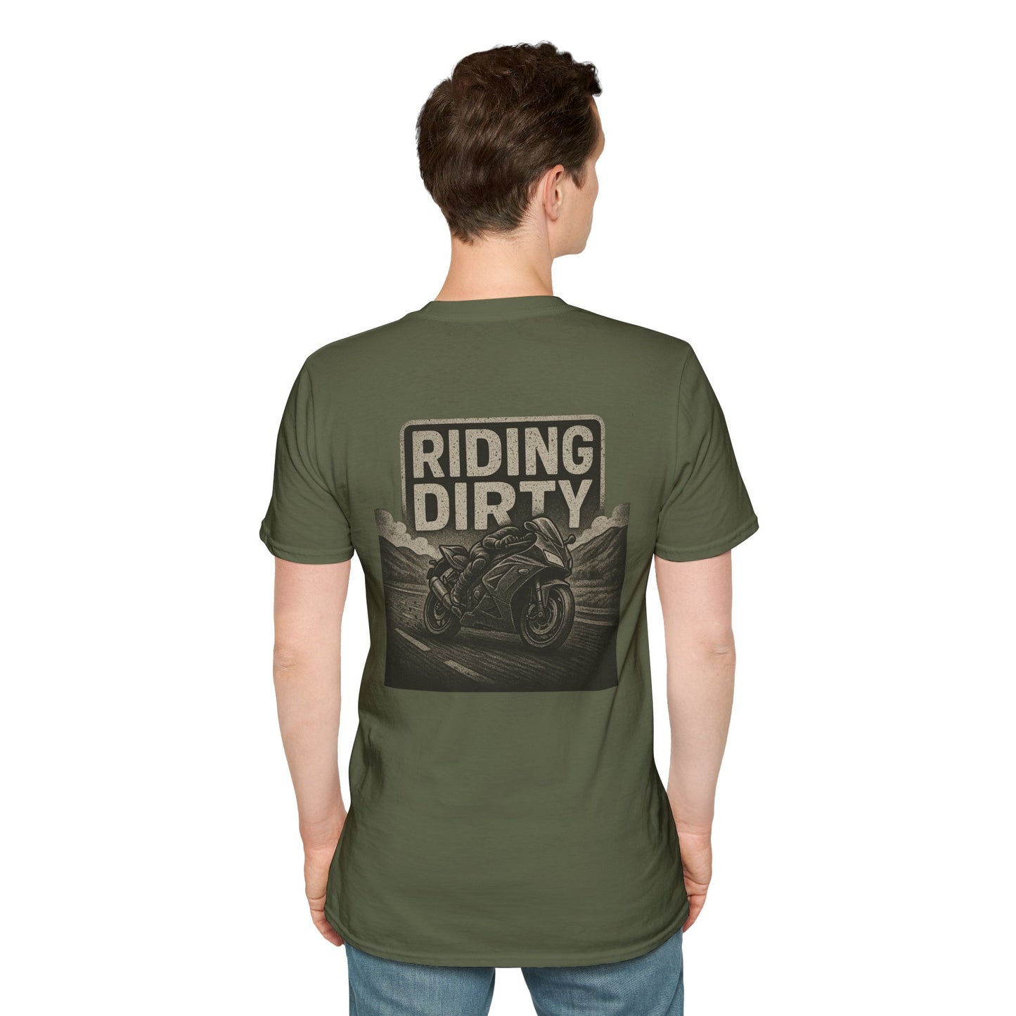 Riding Dirty Motorcycle T Shirt