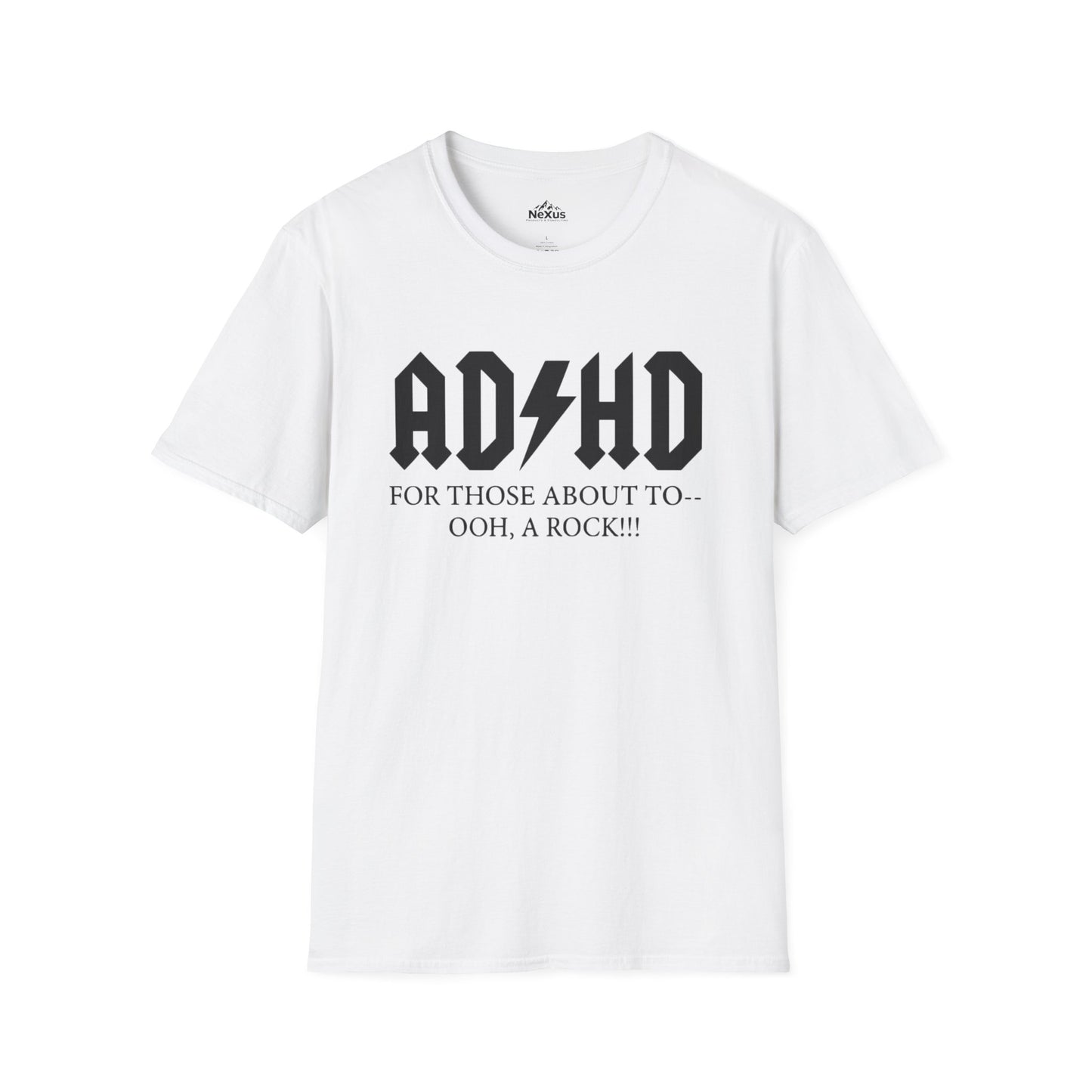ADHD Rock Unisex Softstyle T-Shirt