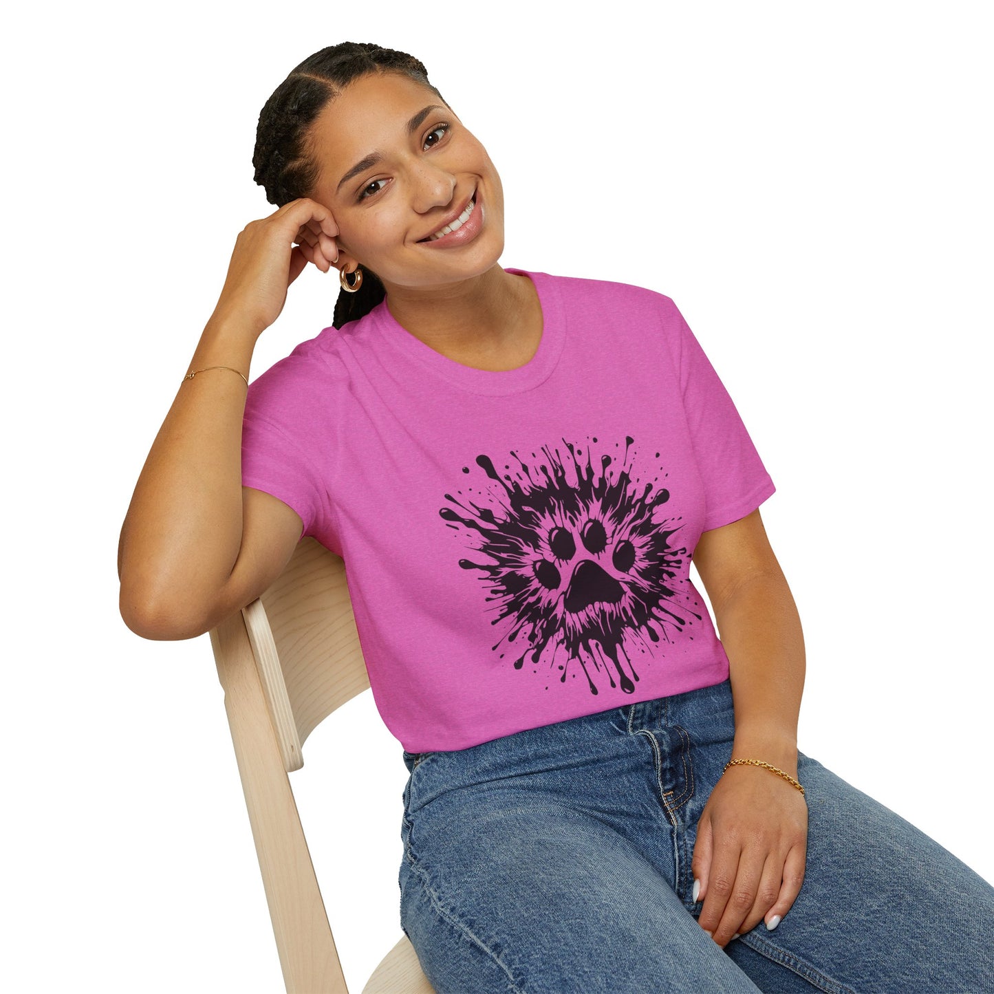 Paw Print Splat T Shirt