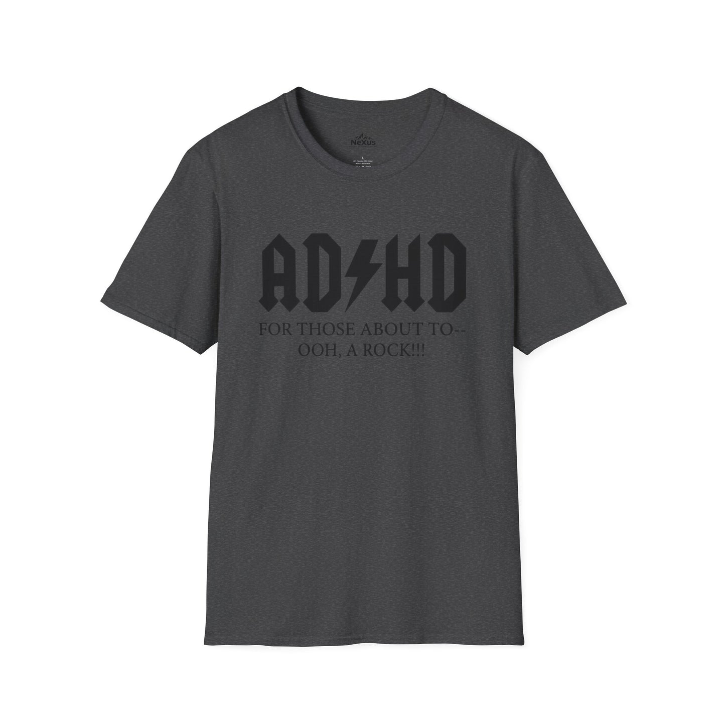 ADHD Rock Unisex Softstyle T-Shirt