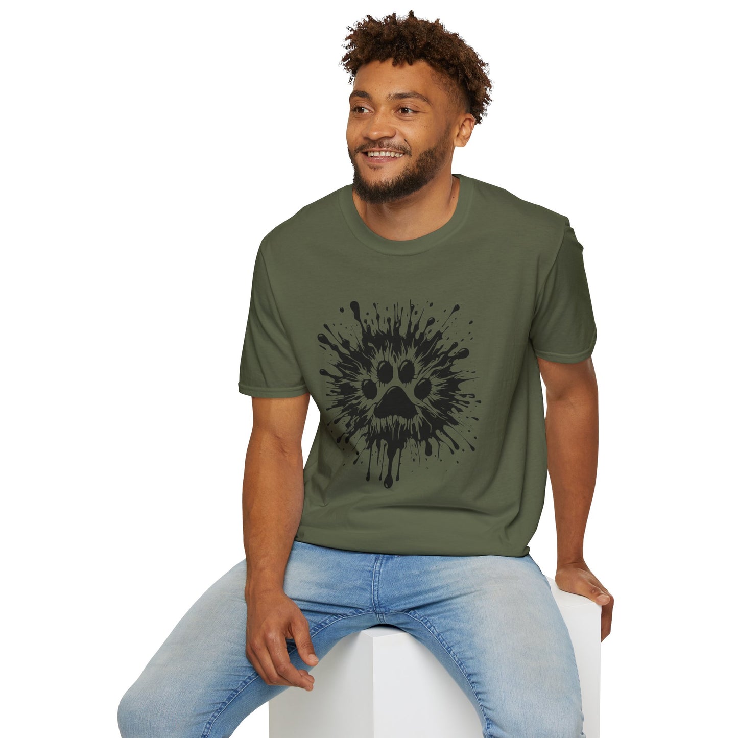 Paw Print Splat T Shirt