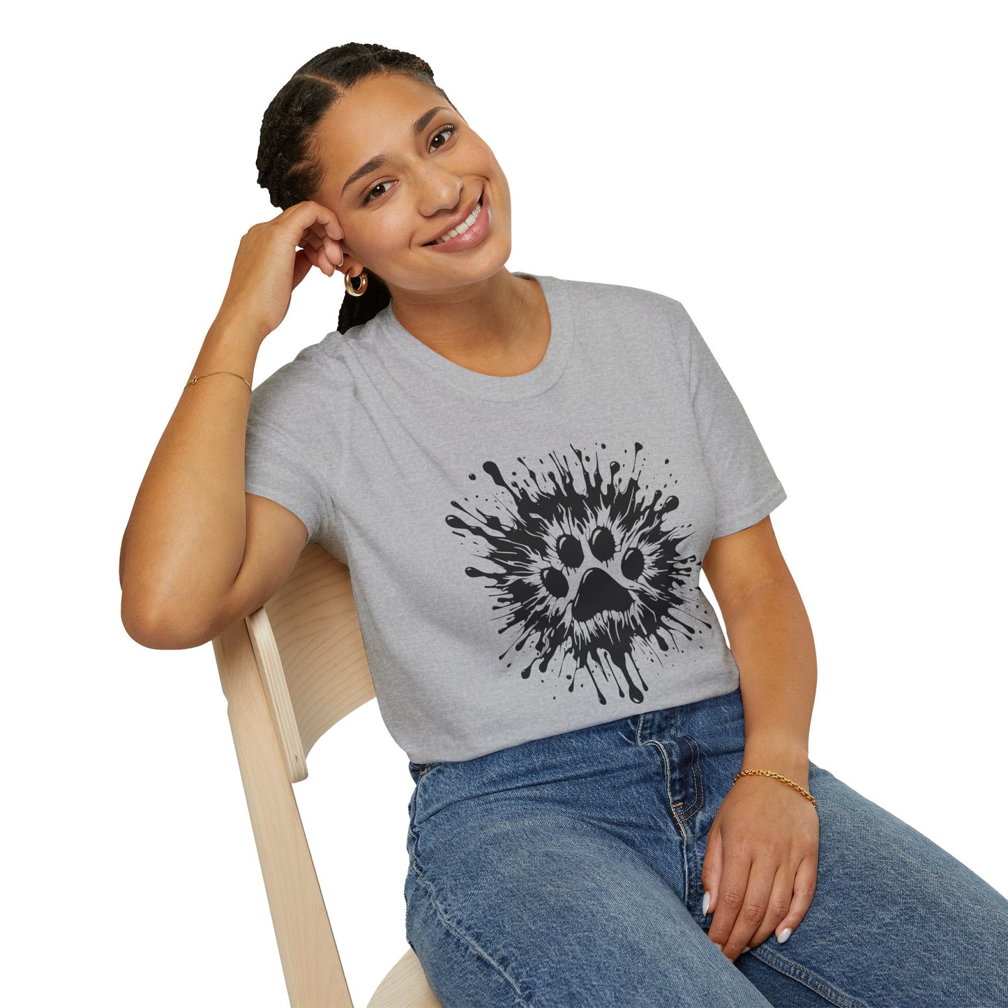 Paw Print Splat T Shirt