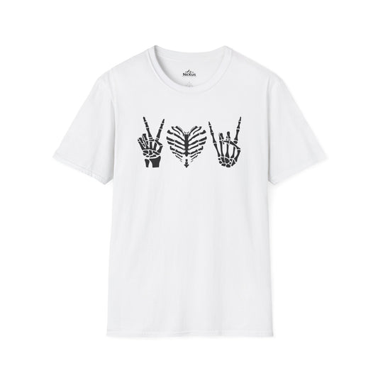 Peace Love and Rock and Roll T Shirt