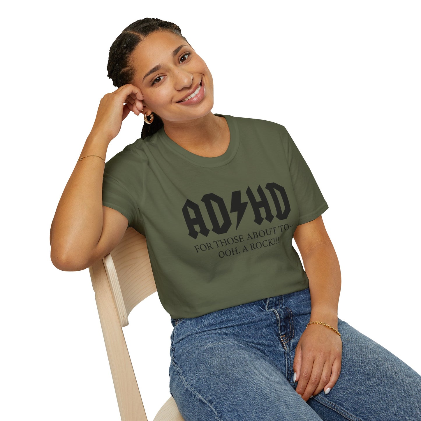 ADHD Rock Unisex Softstyle T-Shirt