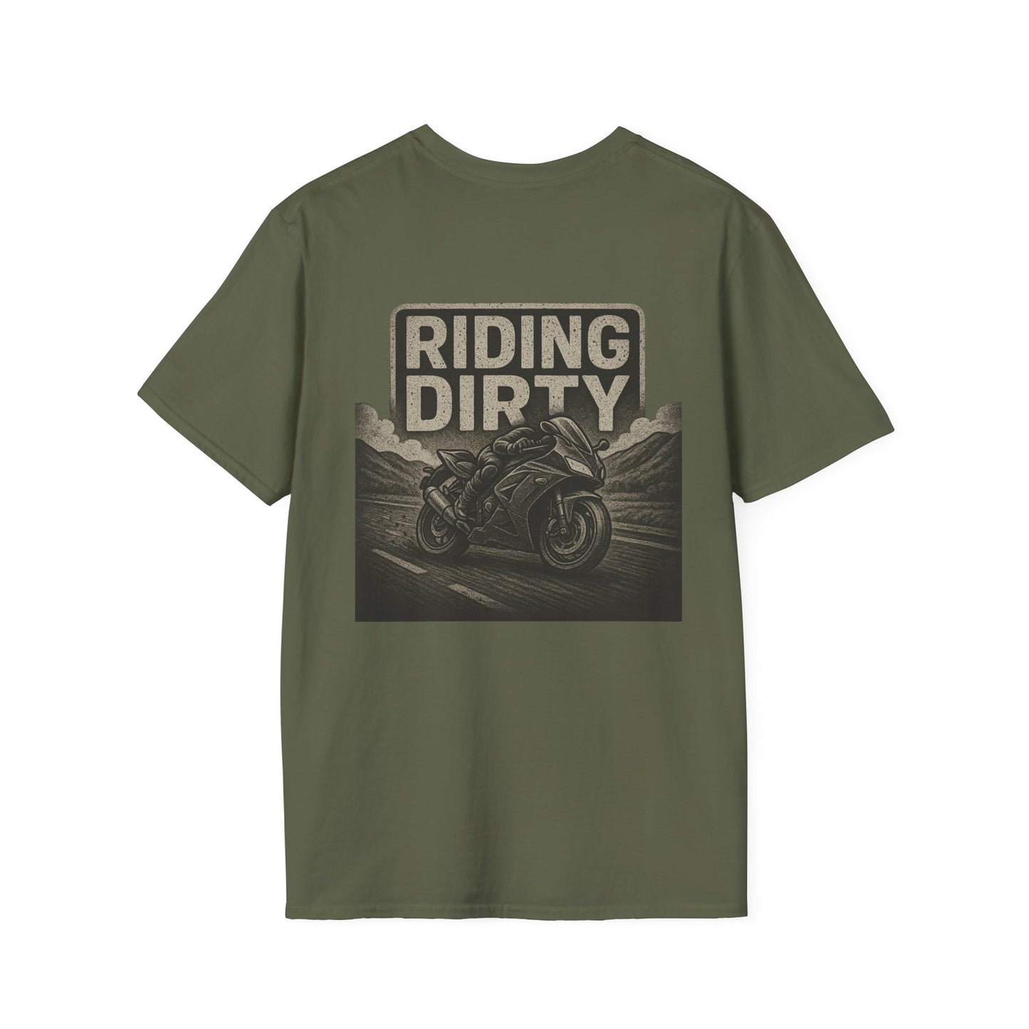 Riding Dirty Motorcycle T Shirt