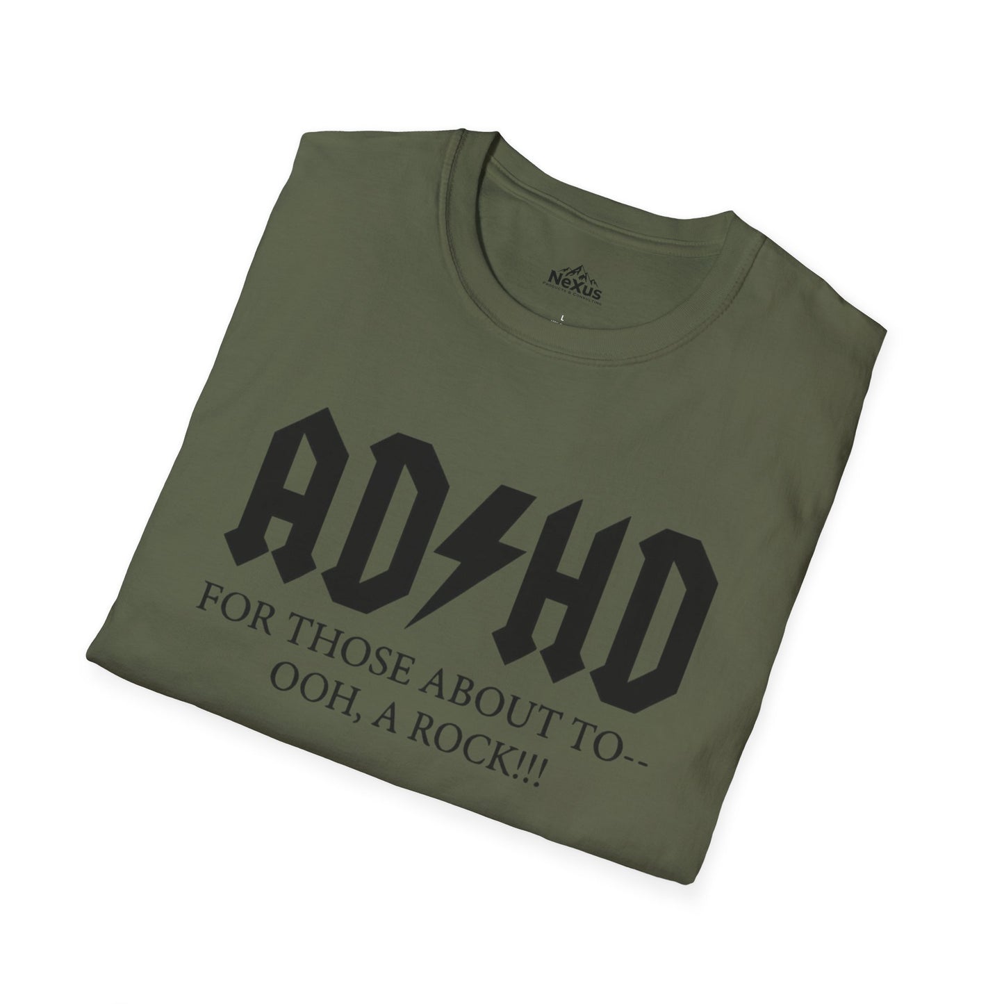 ADHD Rock Unisex Softstyle T-Shirt