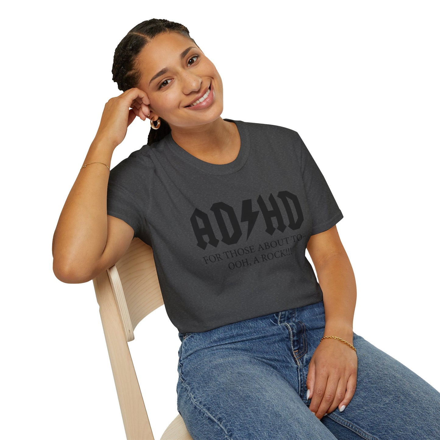 ADHD Rock Unisex Softstyle T-Shirt