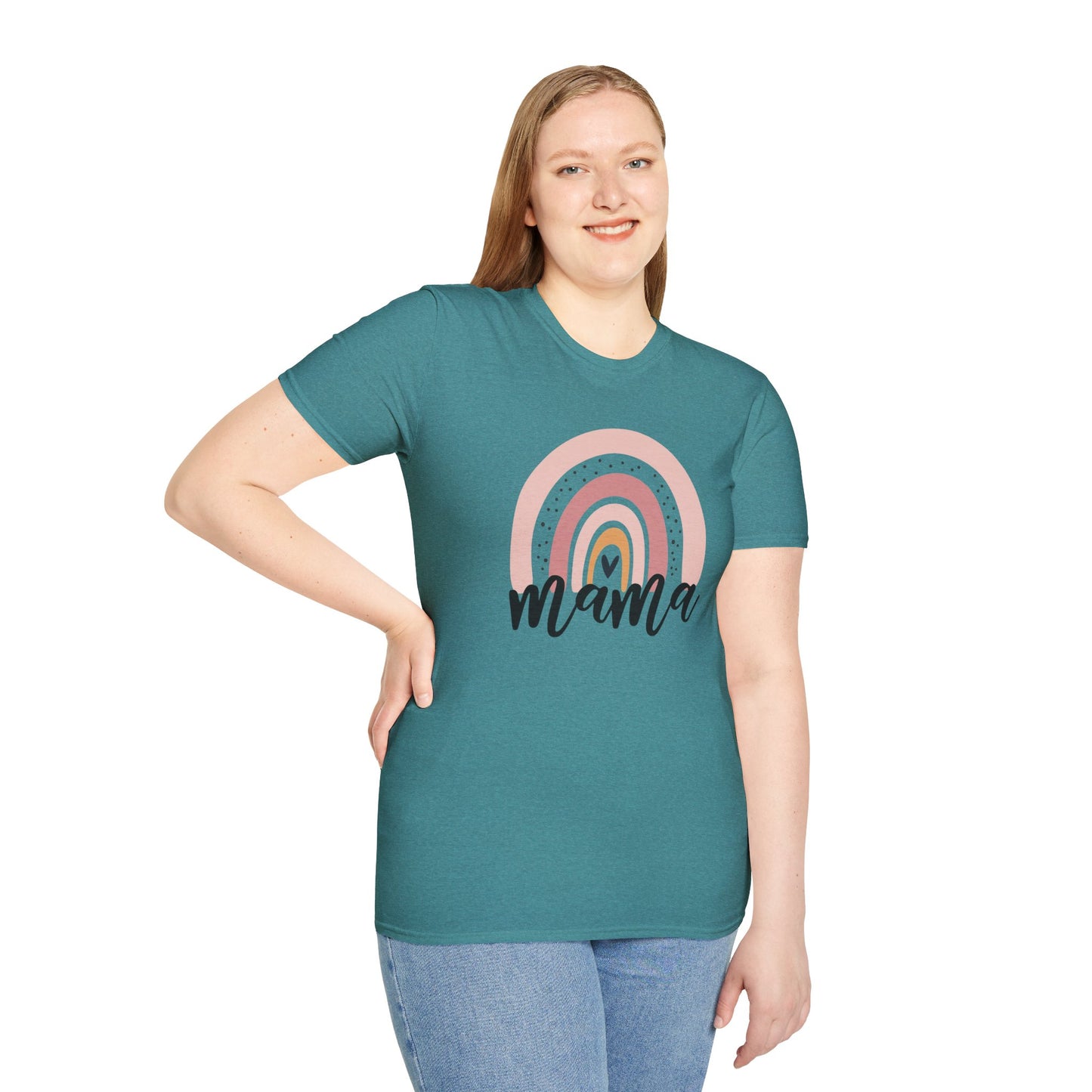 Mama Rainbow Unisex Softstyle T-Shirt