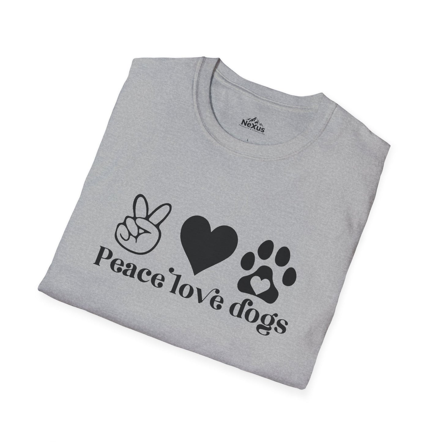 Peace Love Dogs T Shirt
