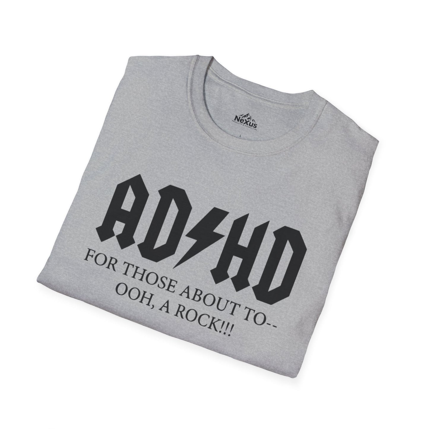 ADHD Rock Unisex Softstyle T-Shirt