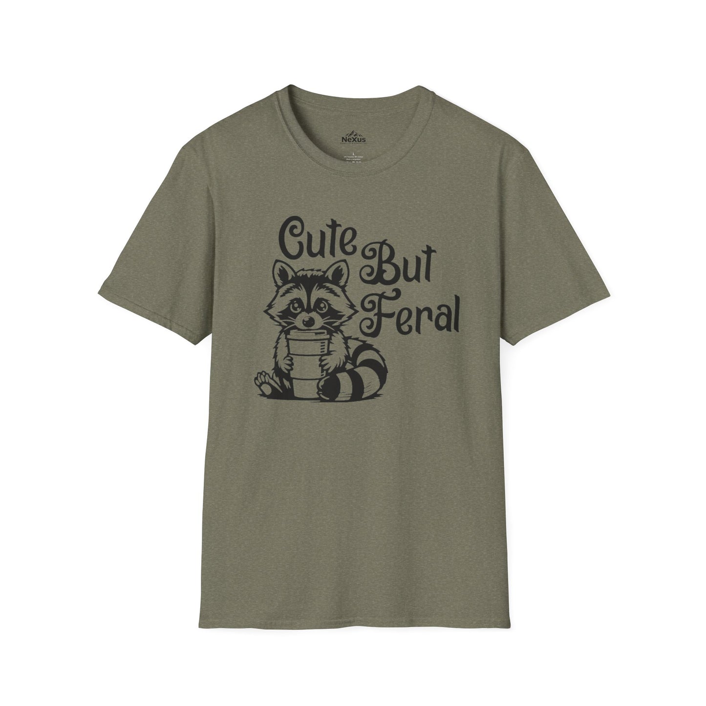 Cute But Feral Raccoon T-Shirt