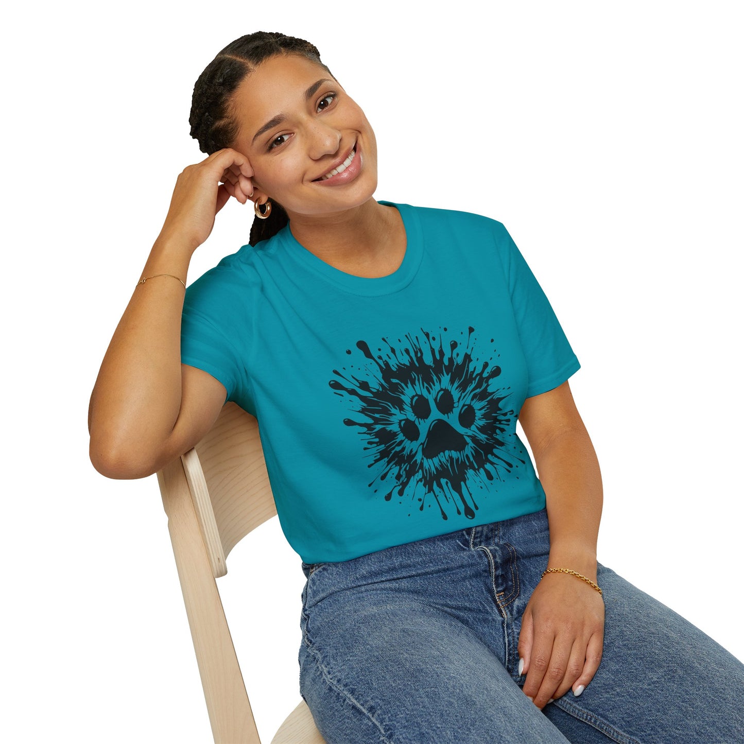 Paw Print Splat T Shirt