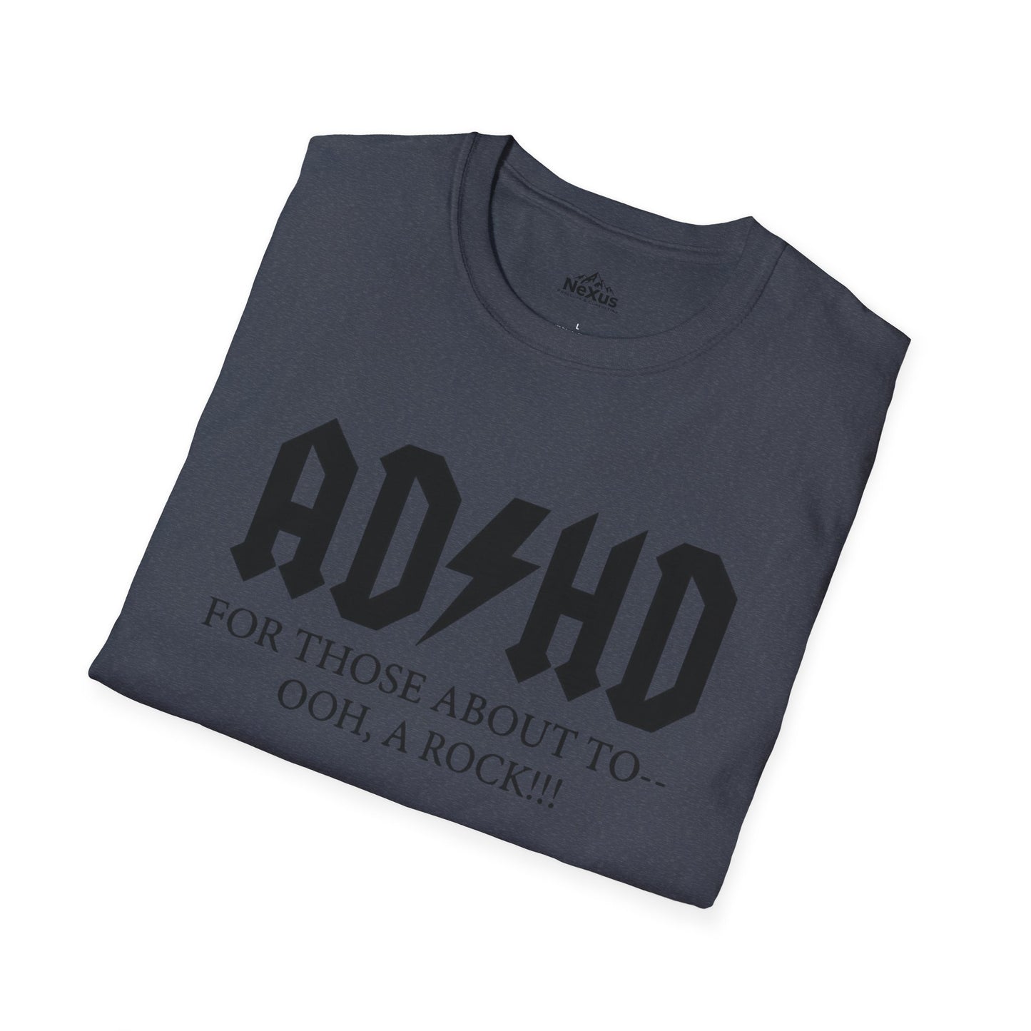 ADHD Rock Unisex Softstyle T-Shirt