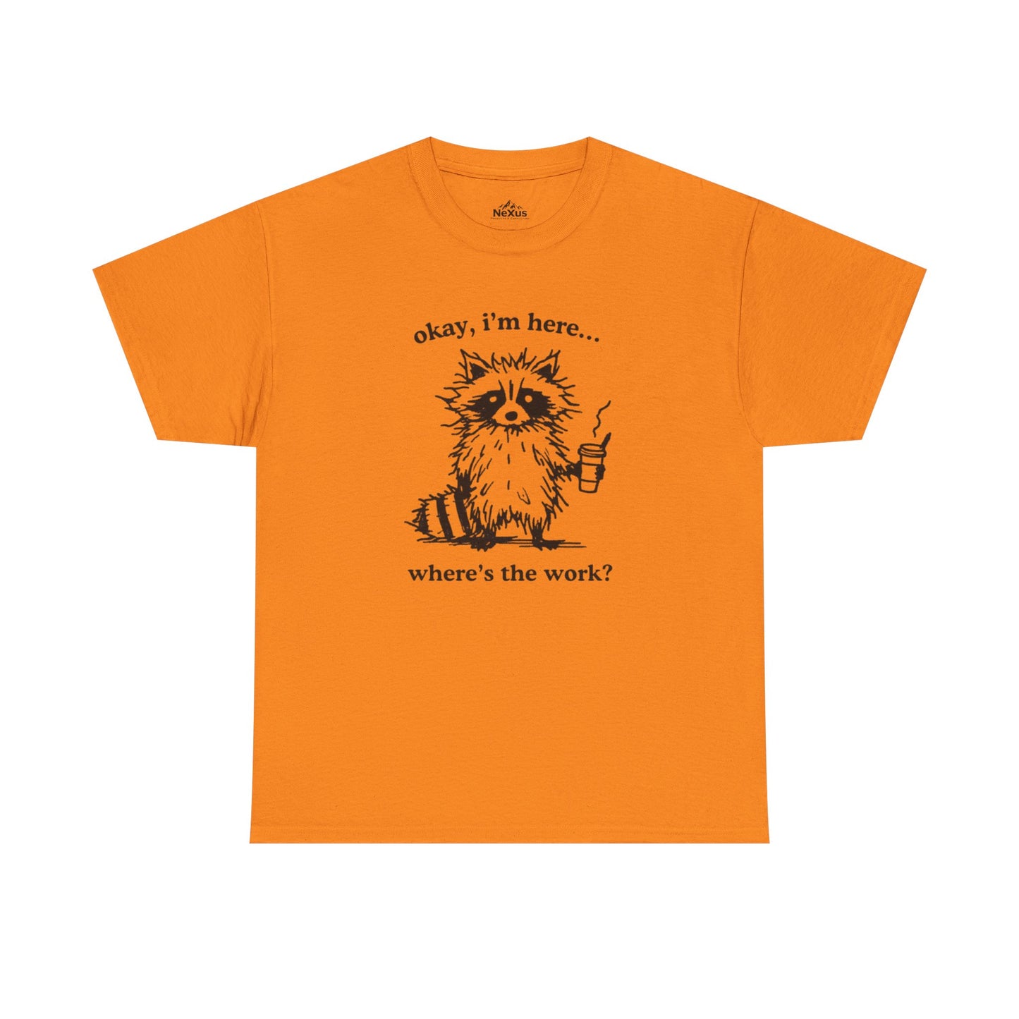 Raccoon Humor Tee High Viz