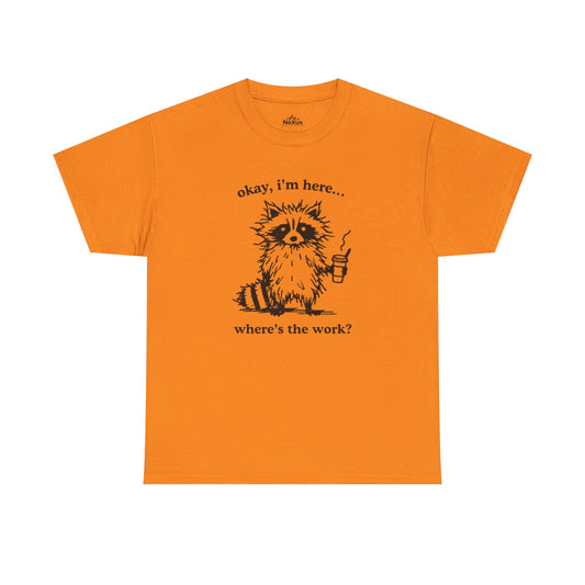 Raccoon Humor Tee High Viz