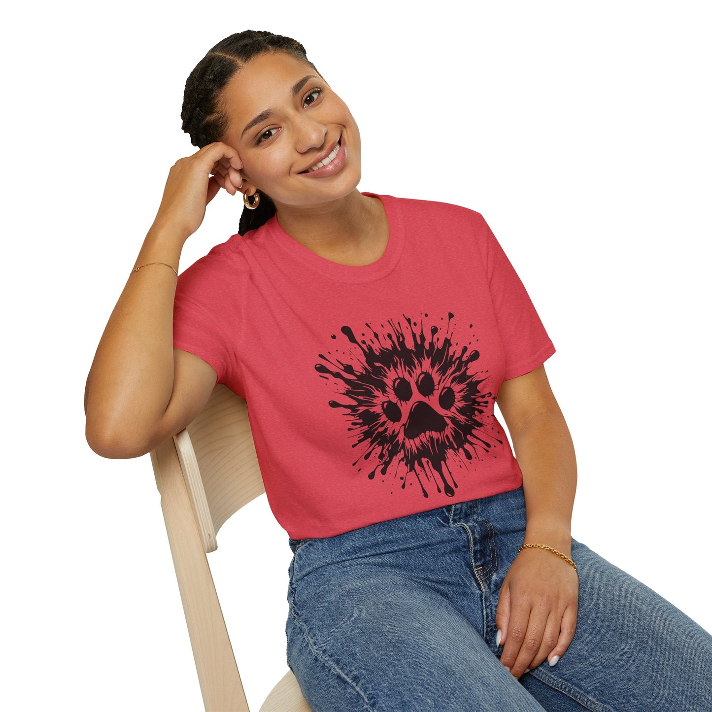 Paw Print Splat T Shirt