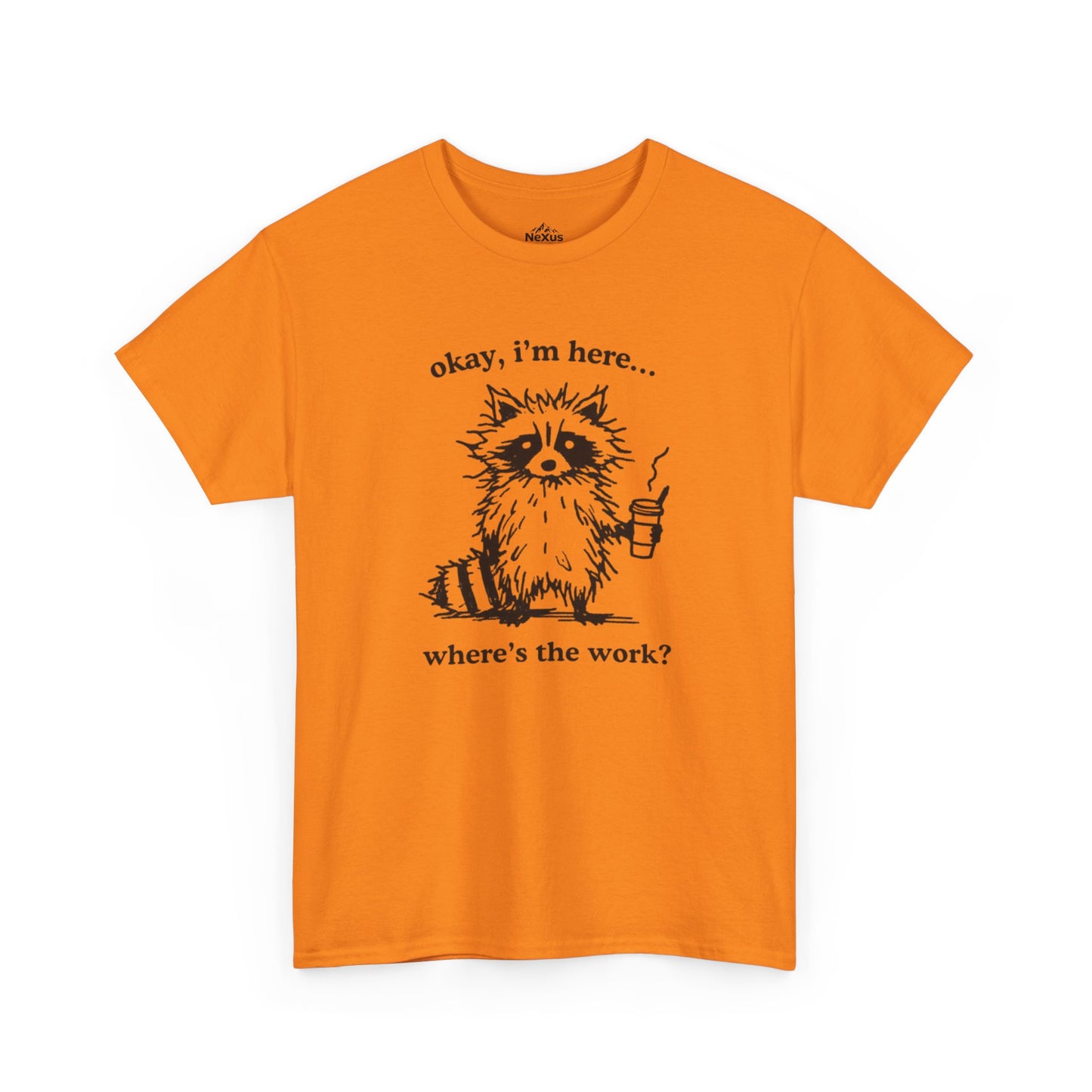 Raccoon Humor Tee High Viz