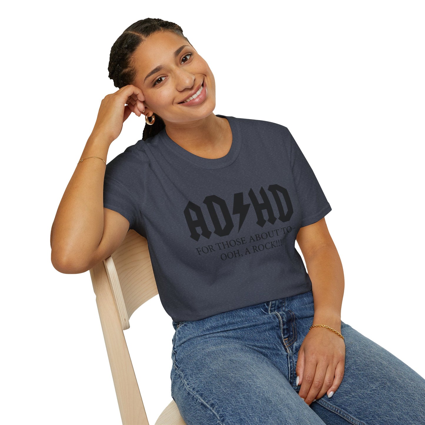 ADHD Rock Unisex Softstyle T-Shirt