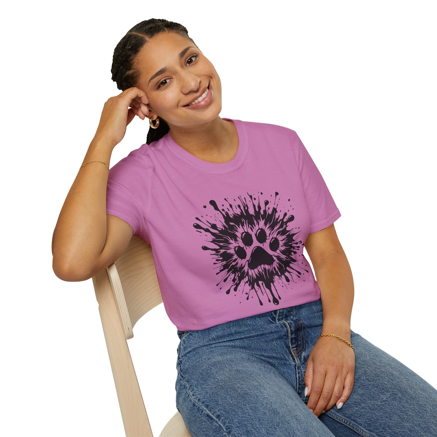 Paw Print Splat T Shirt