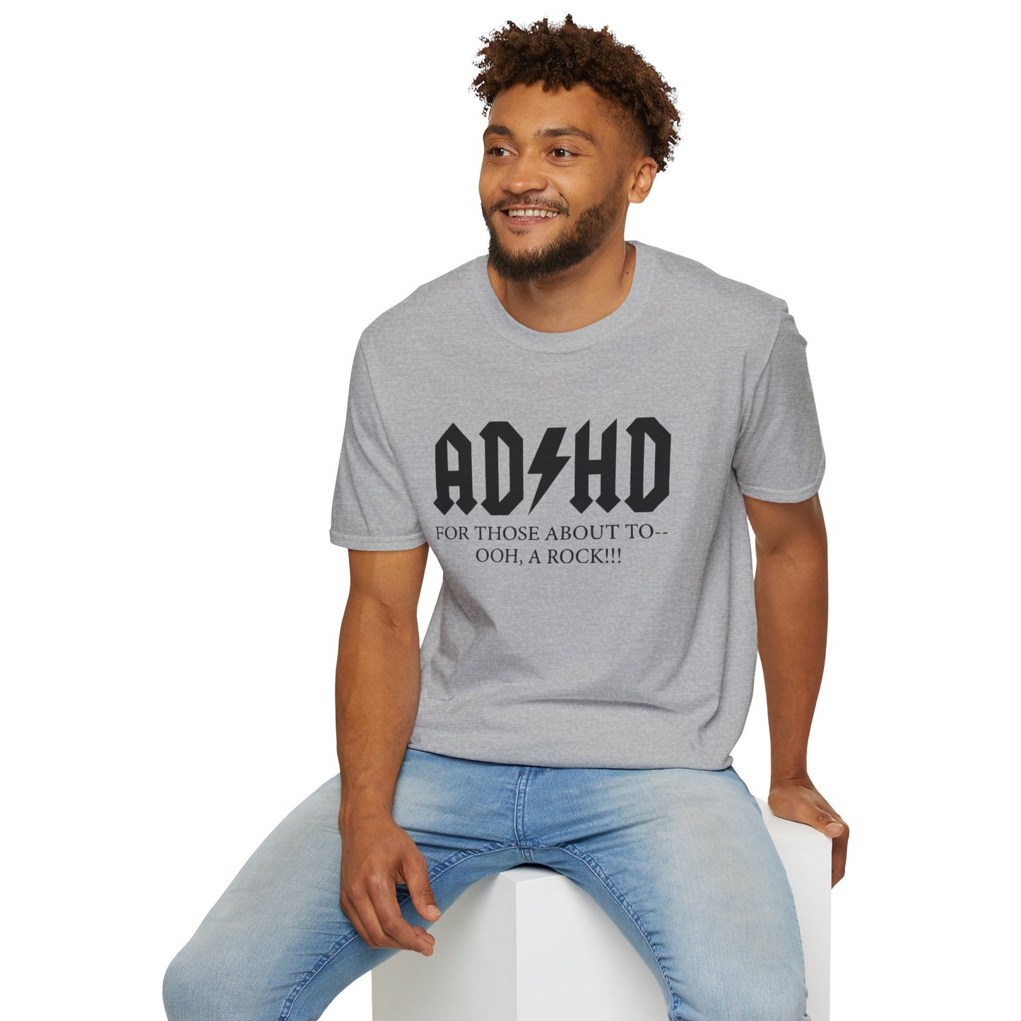 ADHD Rock Unisex Softstyle T-Shirt