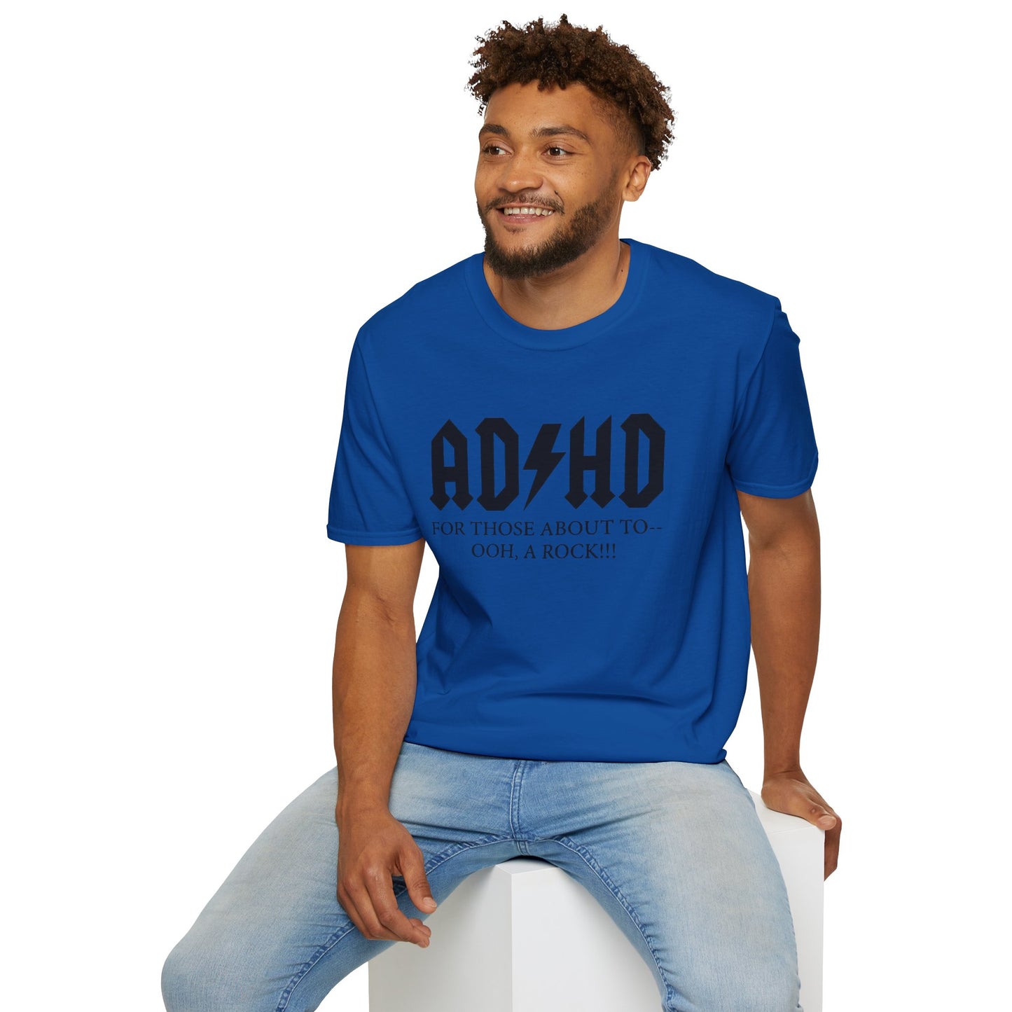 ADHD Rock Unisex Softstyle T-Shirt