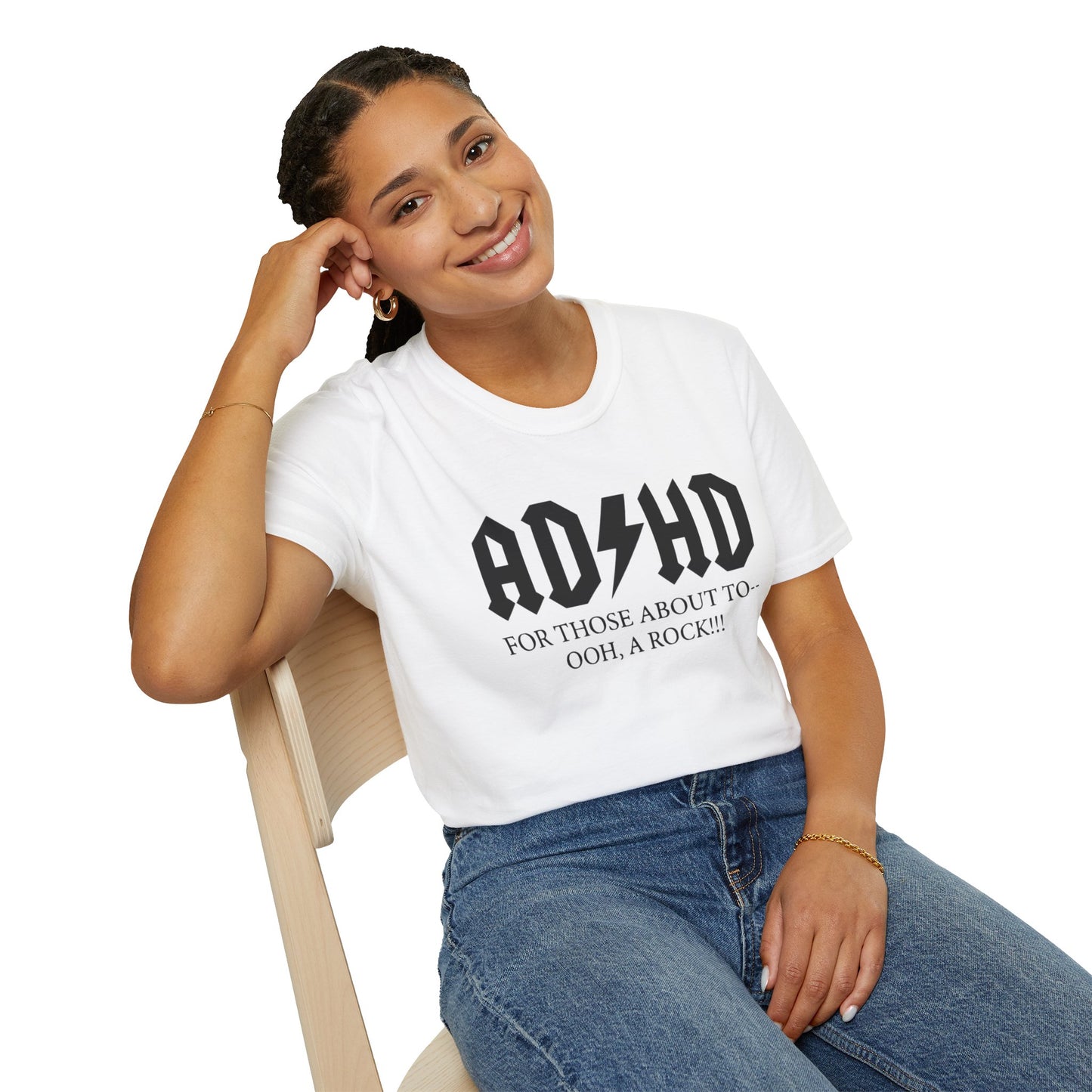 ADHD Rock Unisex Softstyle T-Shirt