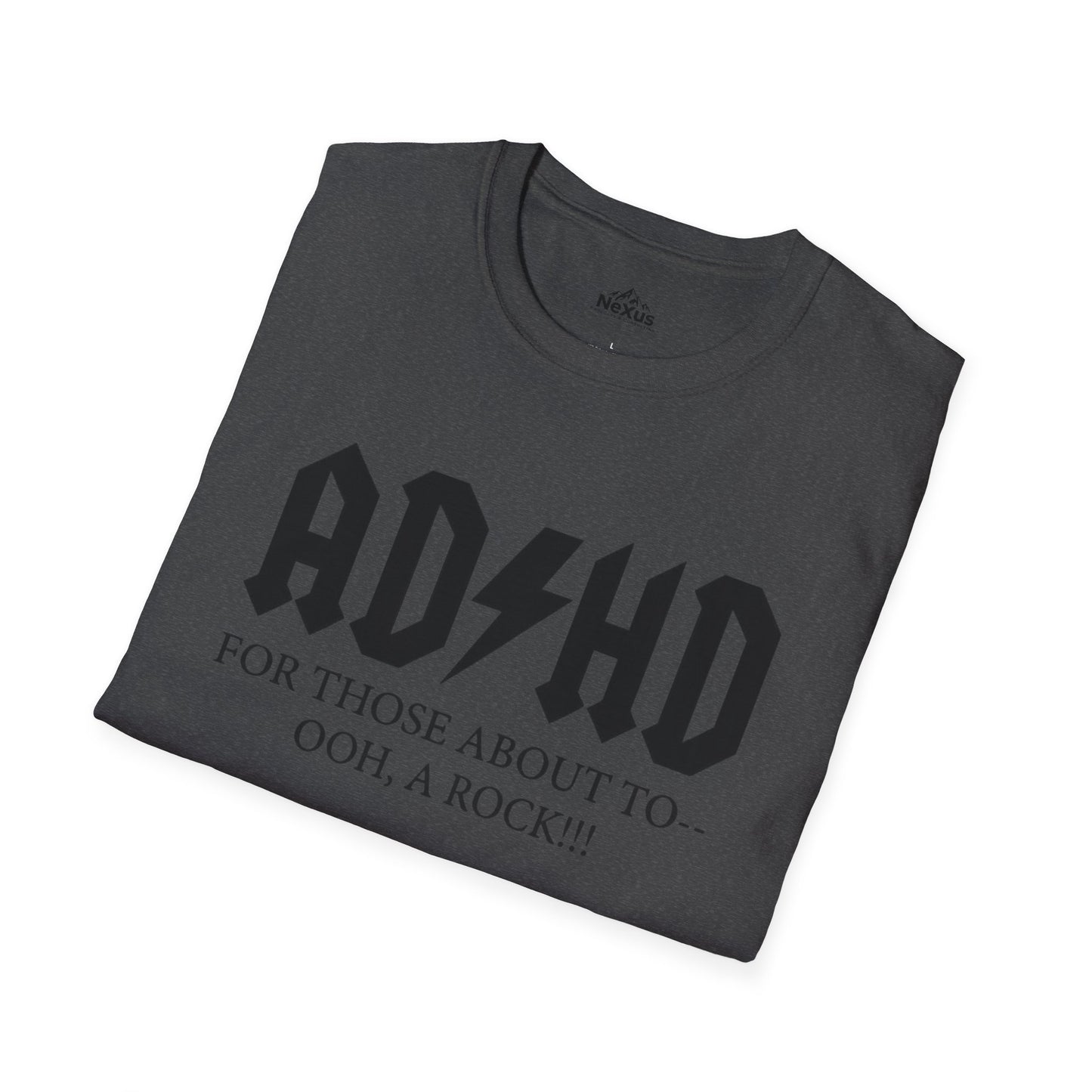 ADHD Rock Unisex Softstyle T-Shirt