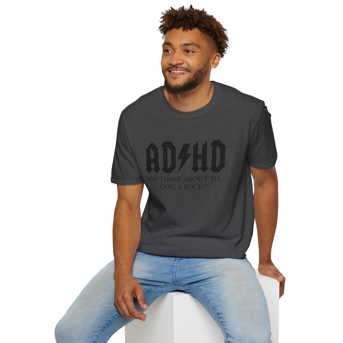 ADHD Rock Unisex Softstyle T-Shirt