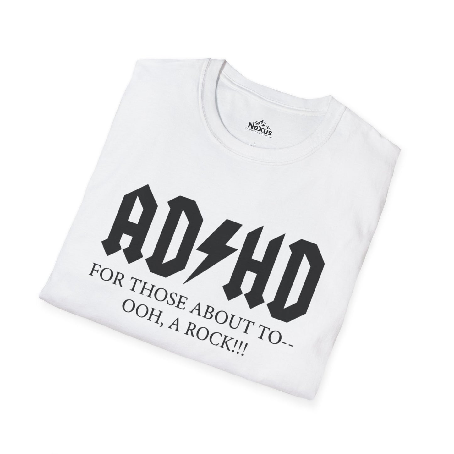ADHD Rock Unisex Softstyle T-Shirt