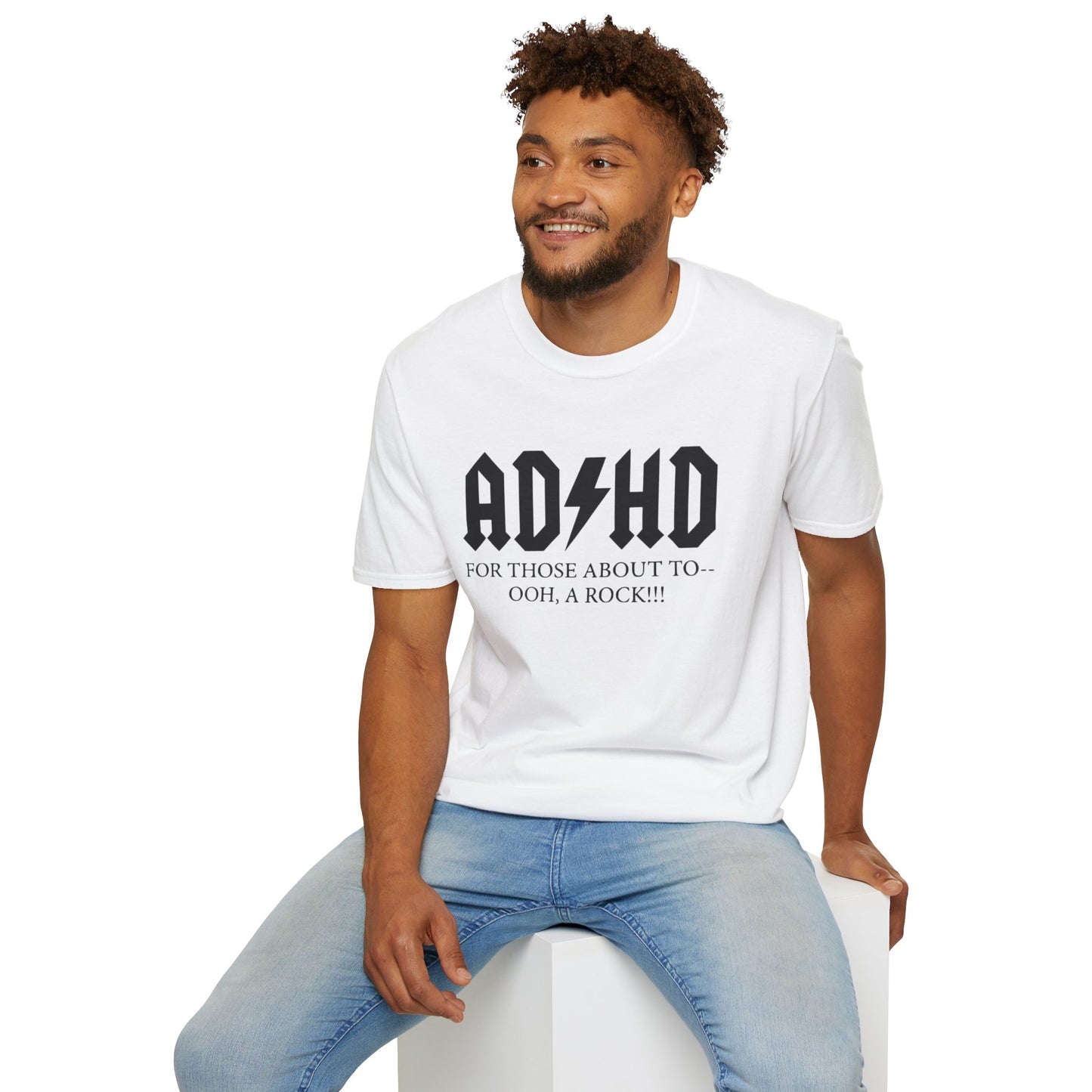 ADHD Rock Unisex Softstyle T-Shirt