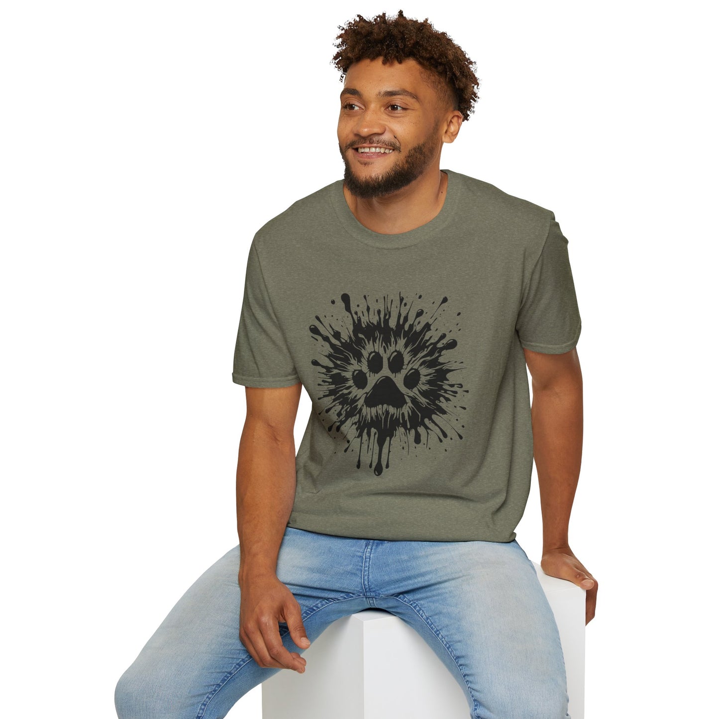 Paw Print Splat T Shirt