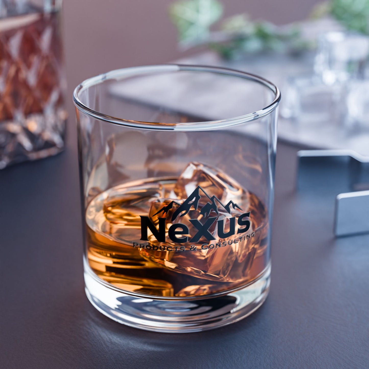 NeXus Logo Rocks Glass, 10oz