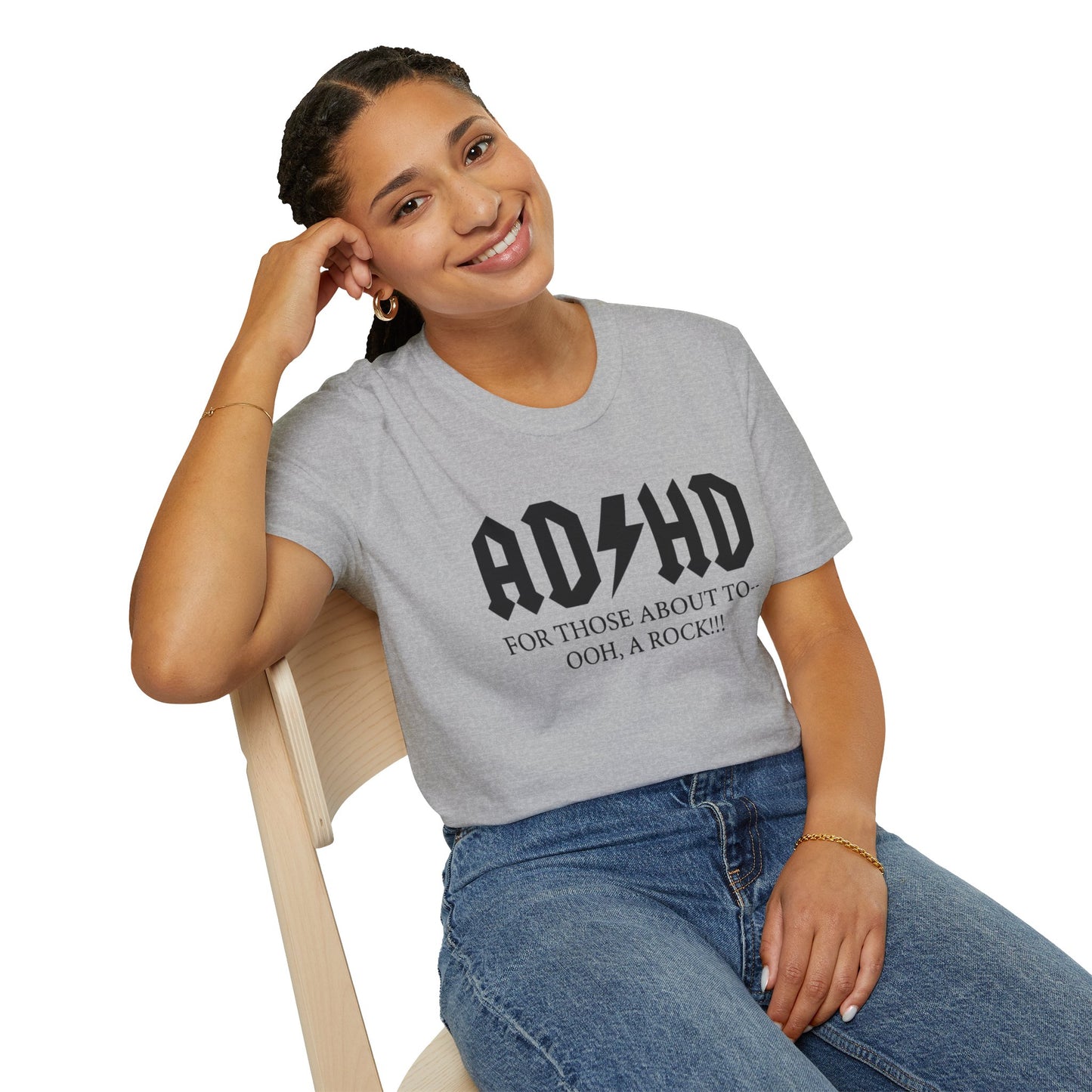 ADHD Rock Unisex Softstyle T-Shirt