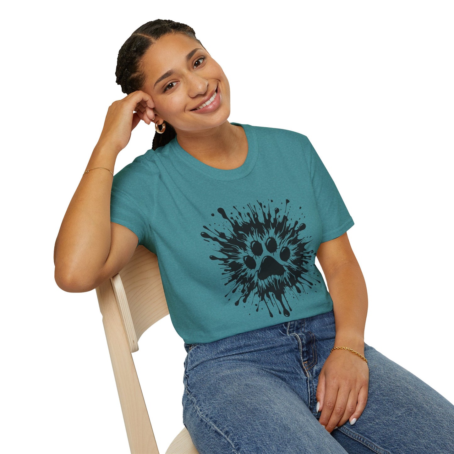 Paw Print Splat T Shirt