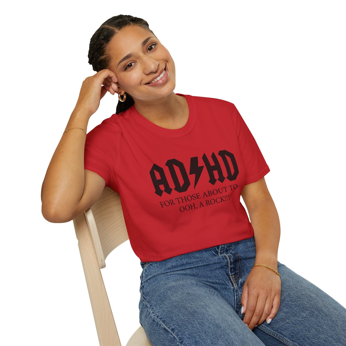 ADHD Rock Unisex Softstyle T-Shirt