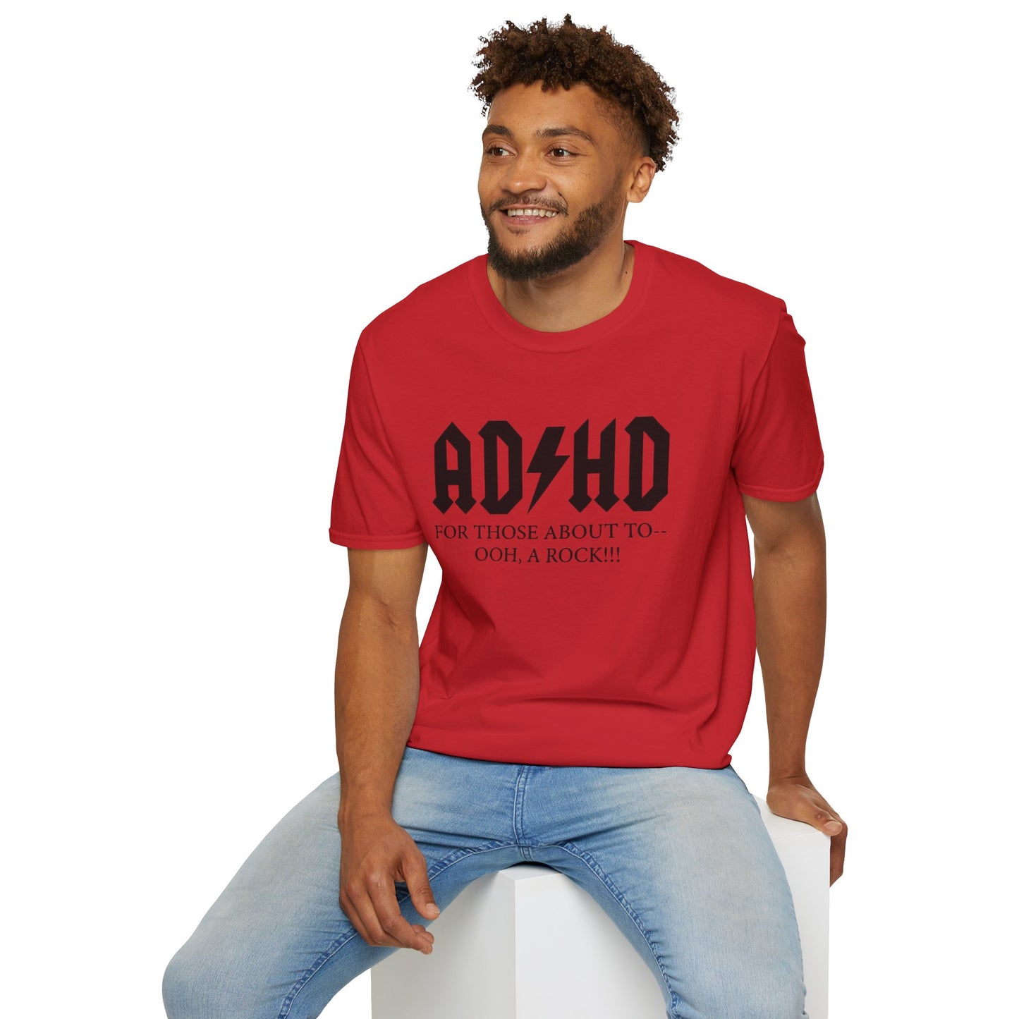 ADHD Rock Unisex Softstyle T-Shirt